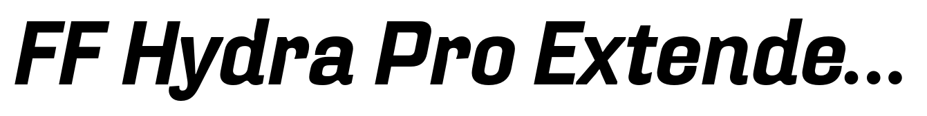 FF Hydra Pro Extended Bold Italic
